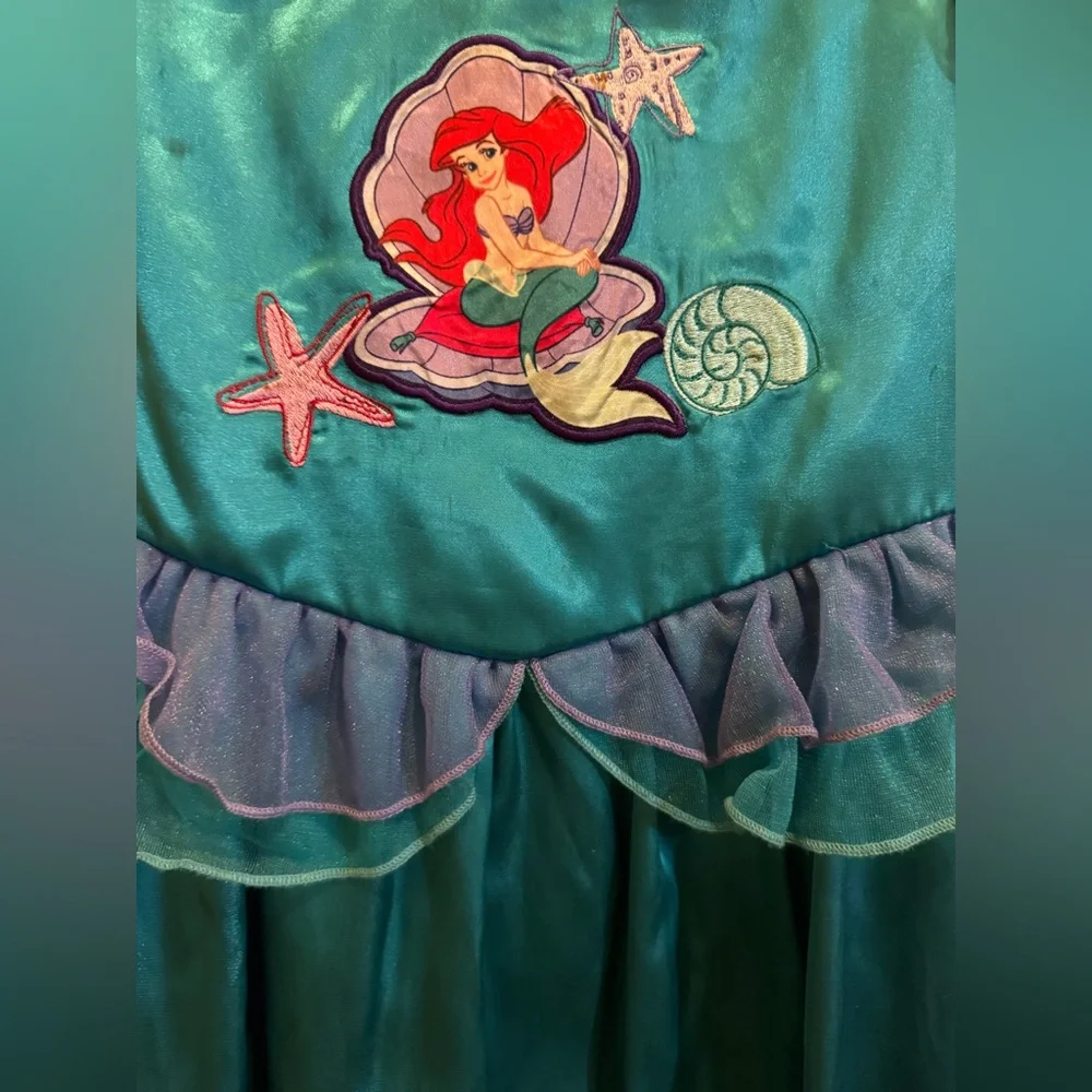 Disney Little Mermaid Teal and Purple Costume Dress - Picture 3 of 6